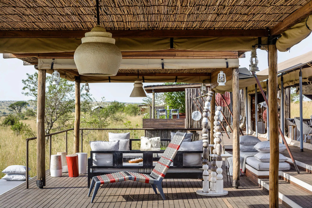 Singita Mara River Tented Camp at Singita Mara River Tented Camp, Northern Serengeti, Tanzania.