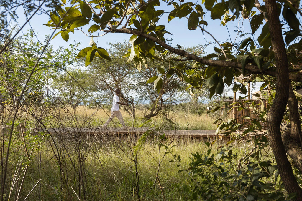 Singita Mara River Tented Camp at Singita Mara River Tented Camp, Northern Serengeti, Tanzania.