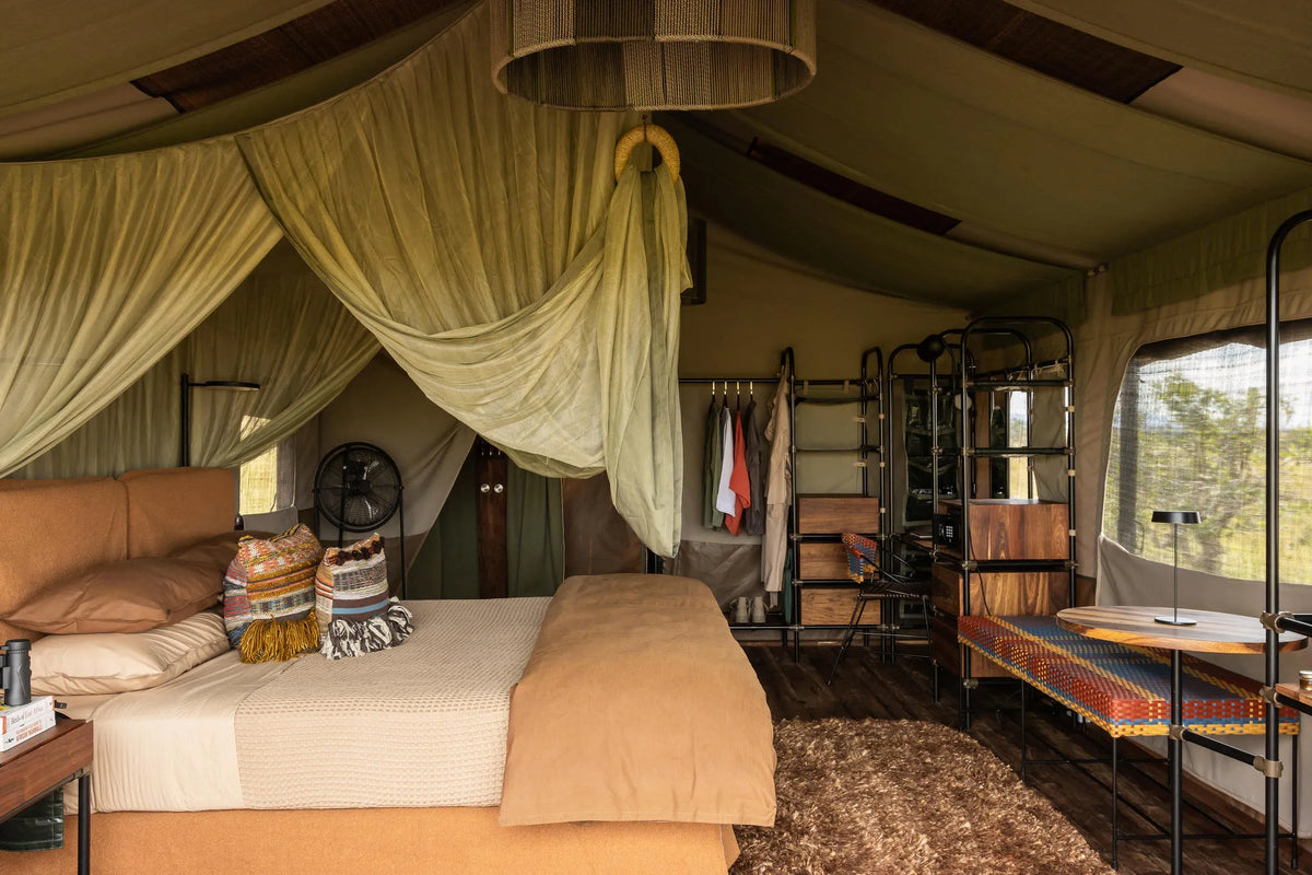 Singita Mara River Tented Camp at Singita Mara River Tented Camp, Northern Serengeti, Tanzania.
