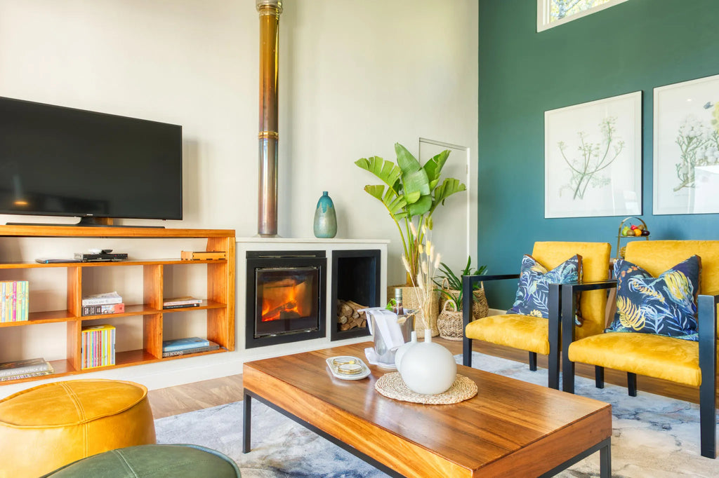 Luxury Suite Lounge at Grootbos Private Nature Reserve Garden Lodge, De Kelders, South Africa.